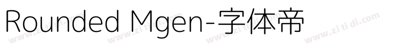 Rounded Mgen字体转换